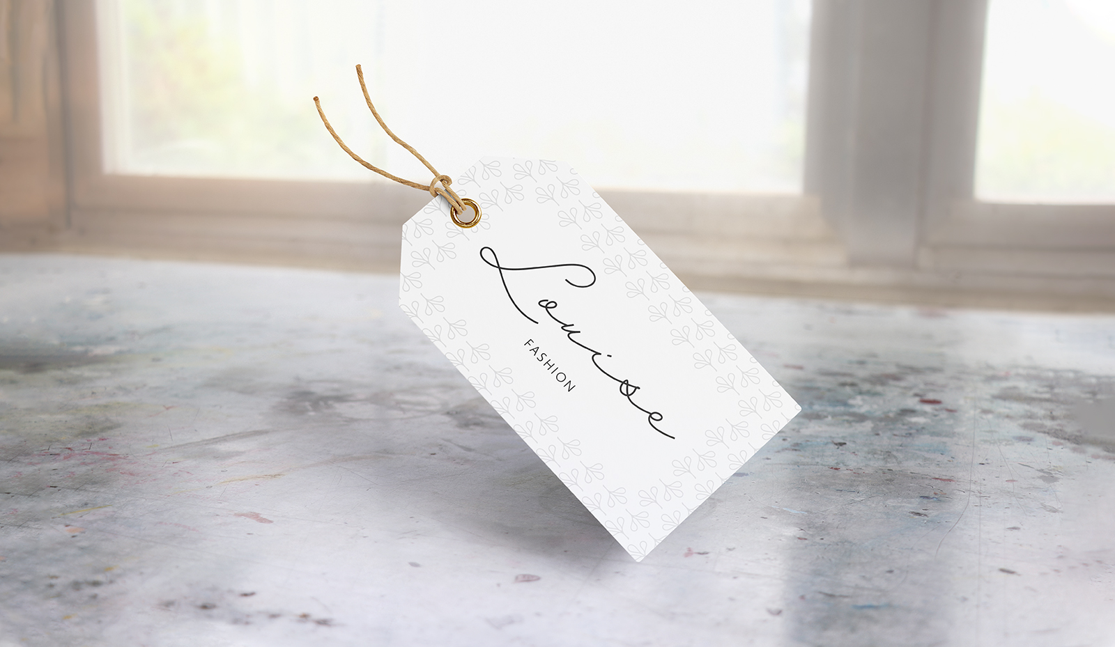 Hangtags bzw. Anhängeetiketten mit einseitigem Winkelschnitt, Ringöse und Baumwollschnur Vorschaubild
