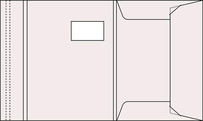 Versandmappe Nr. 03 - Versandmappe mit 18 mm Füllhöhe, Aufreißverschluss, Fensterstanzung