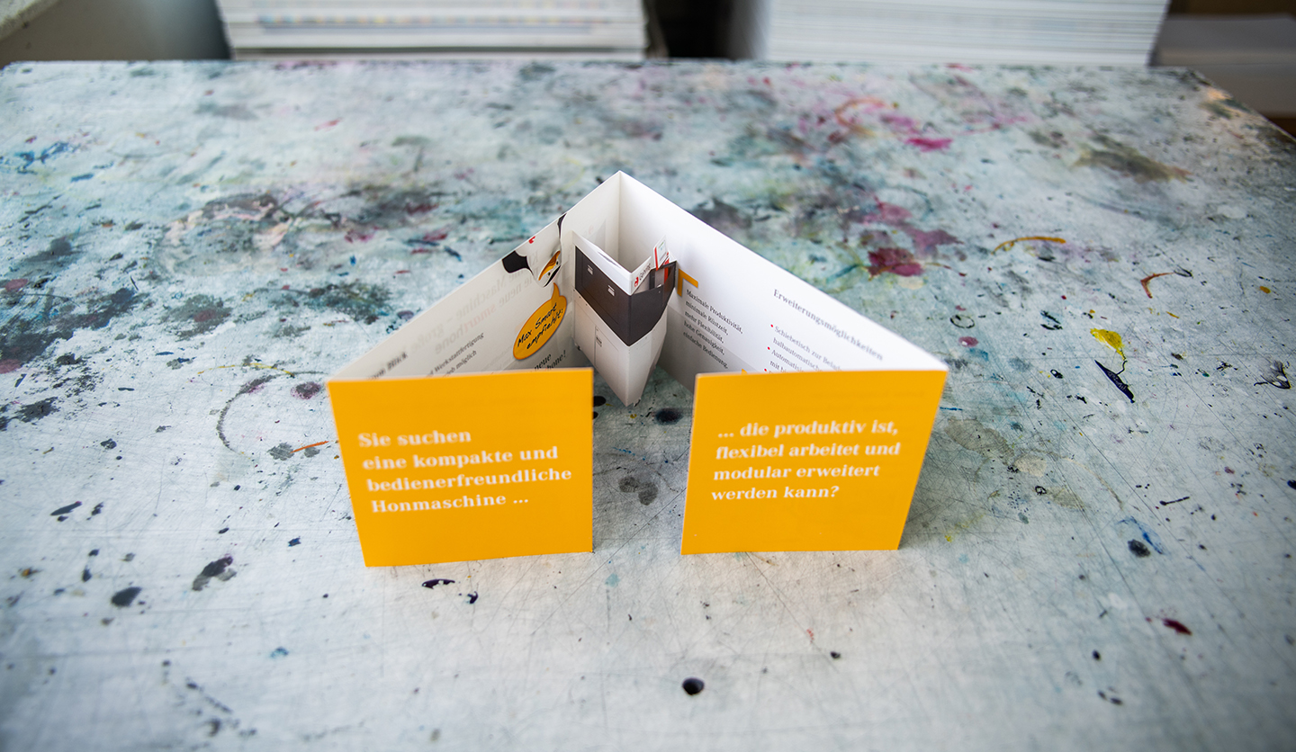 Pop-Up-Klappkarte mit integriertem Pop-Up-Element