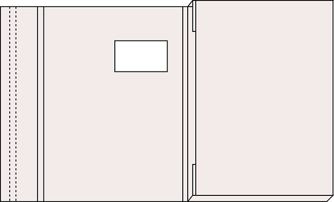 Versandmappe Nr. 04 - Versandmappe mit 15 mm Füllhöhe, Aufreißverschluss, Fensterstanzung