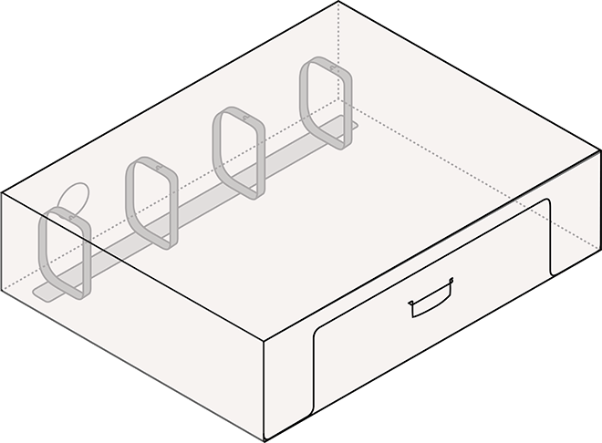 Poly-Ringordner mit Steckverschluss (DIN A4)