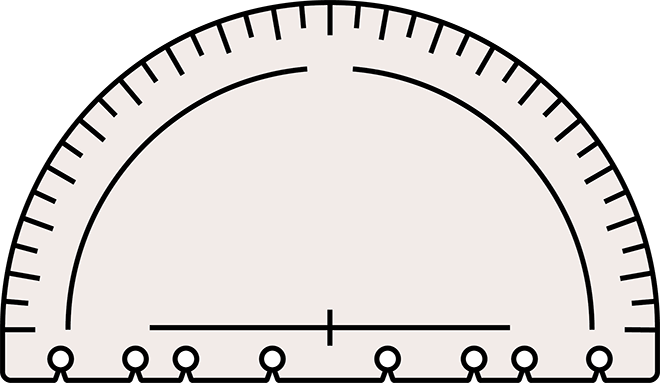 PP-Winkelmesser für Ringordner