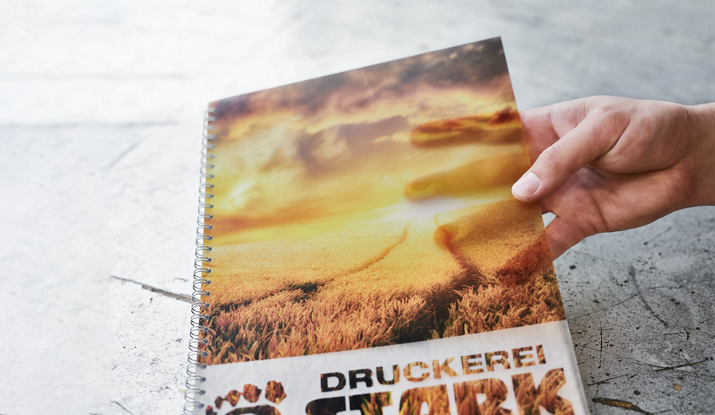 Collegeblocks mit Deck- und Rückblatt aus transluzentem Polypropylen (durchscheinend)