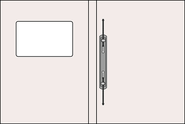 Bilanzmappe Nr. 3 mit Fensterstanzung und Spiralfedermechanik