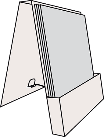 Thekenaufsteller (klappbar)
