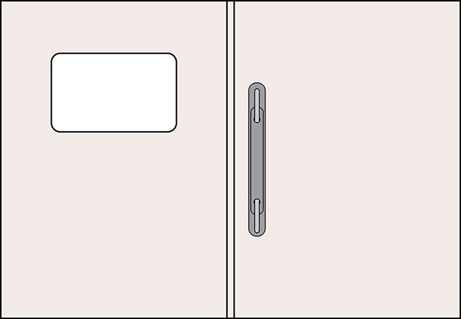 Bilanzmappe Nr. 2 mit Fensterstanzung und Heftmechanik