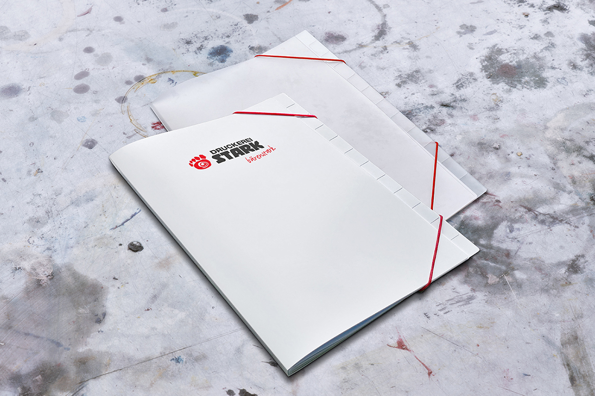 Kunststoff-Registermappen aus weißem/transluzentem Polypropylen