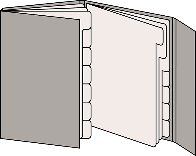Karton-Registermappe